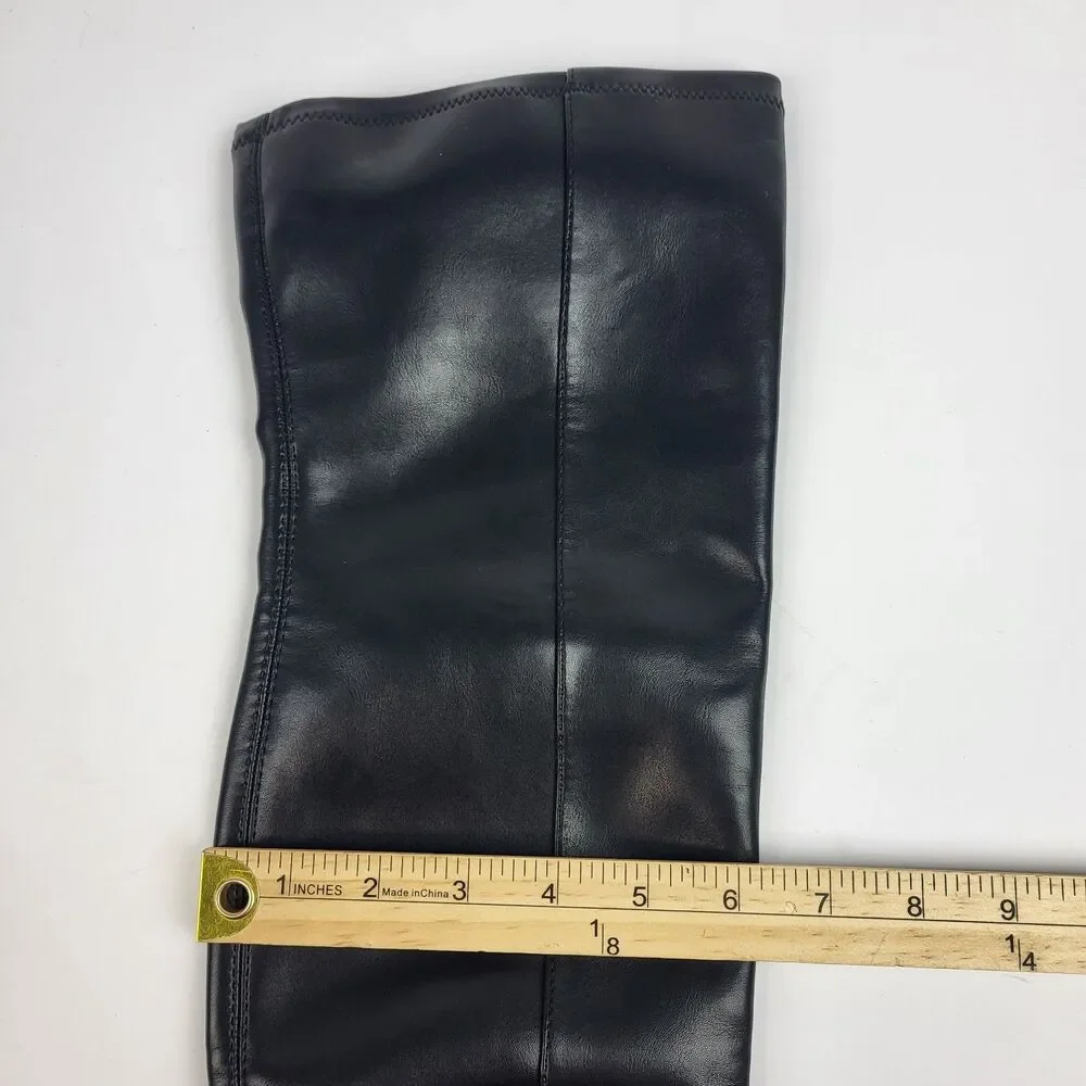 DV By Dolce Vita Women's Gollie Over The Knee Faux leather Boots Black Size 6
